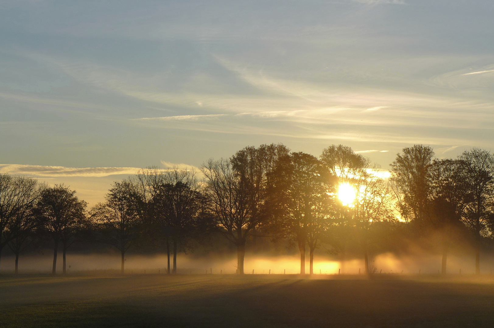 Sonne trifft Nebel