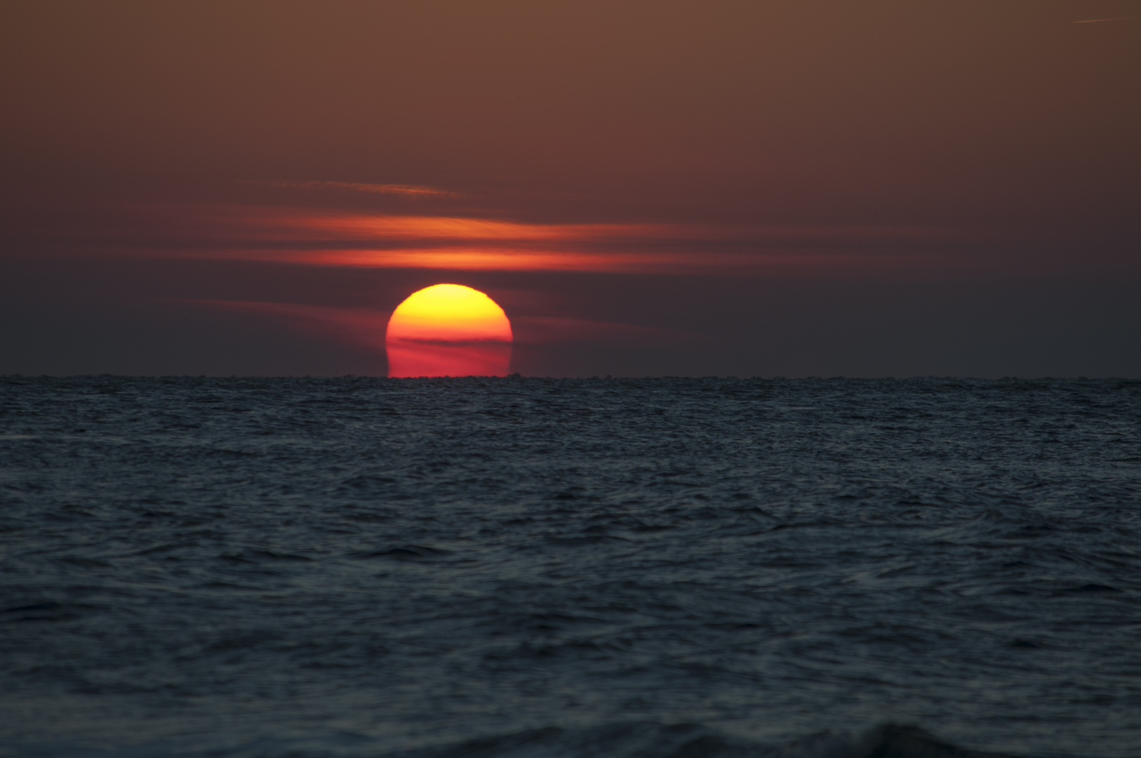 Sonne trifft Nordsee