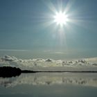 Sonne über dem Bodden