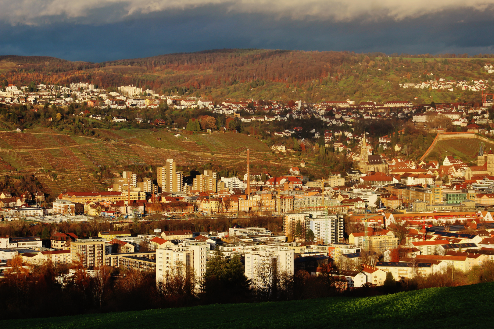 Sonne über dem Land 