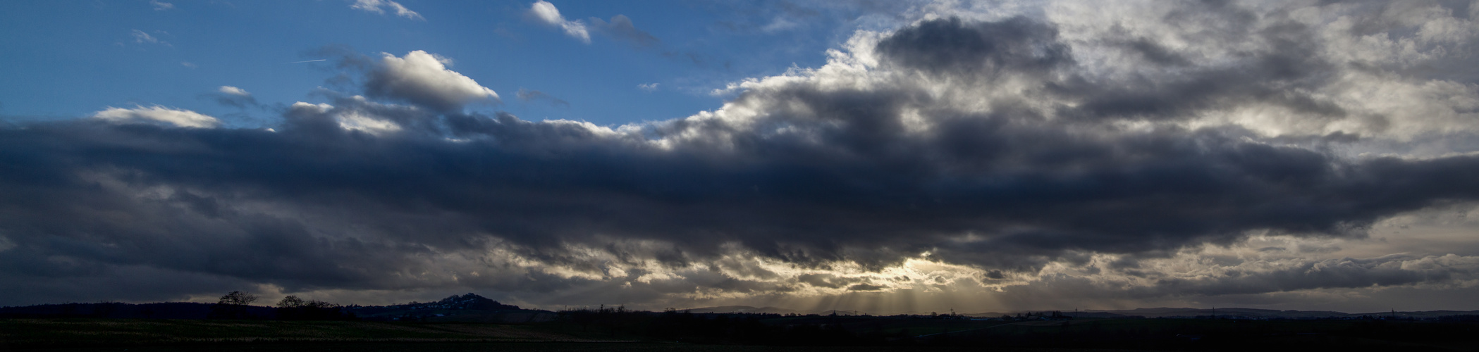 Sonne über dem Odenwald