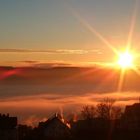 Sonne über dem Wolkenmeer