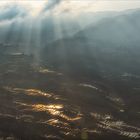 Sonne über den Reisfeldern