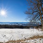 Sonne über der Landschaft