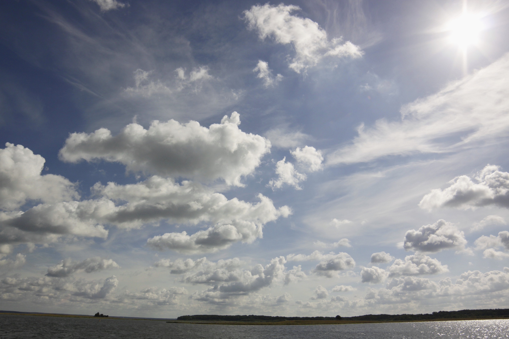 sonne über der müritz