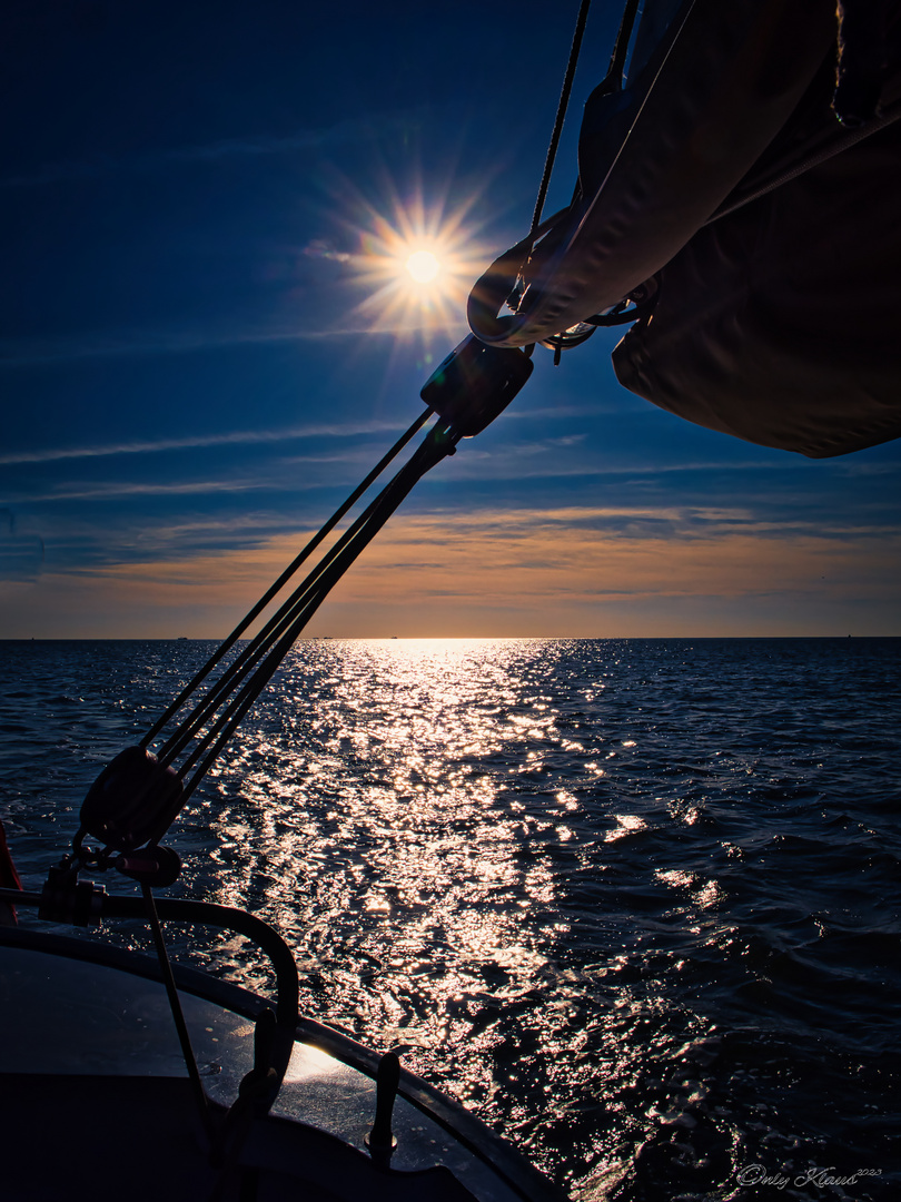 Sonne über der Waddenzee