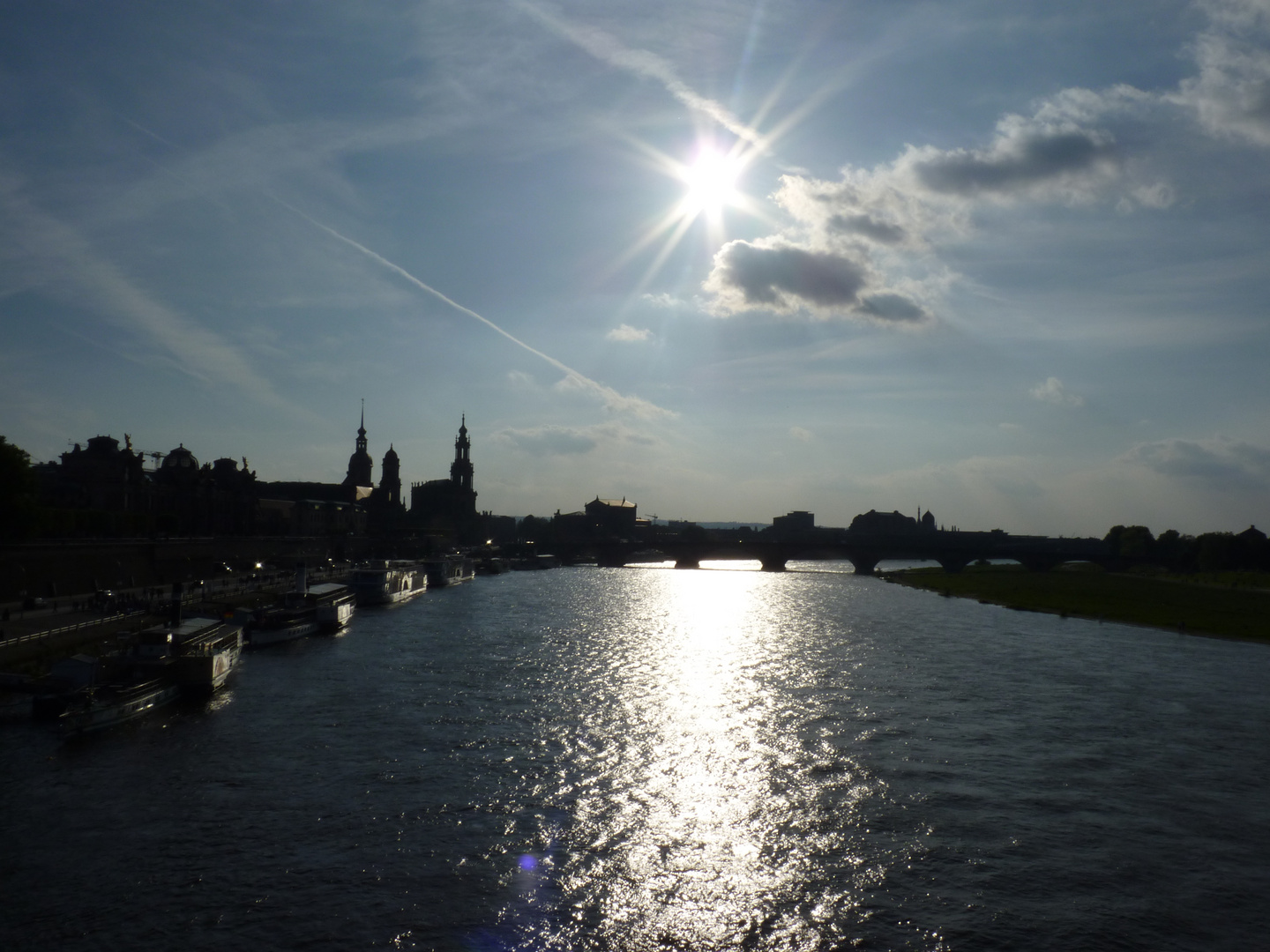 Sonne über Dresden