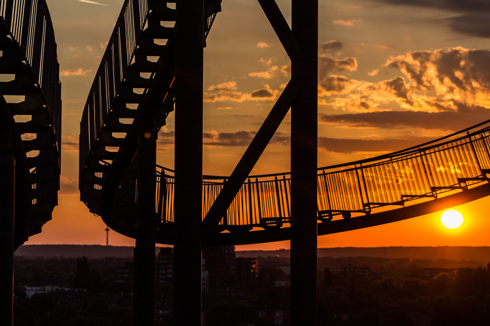 Sonne über Duisburg