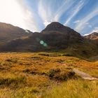 Sonne über Glencoe