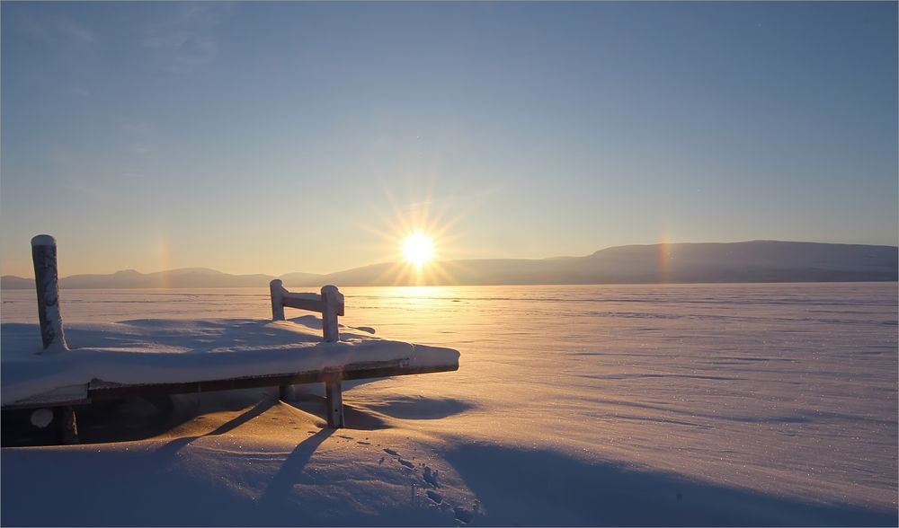 Sonne über Kilpisjärvi 