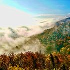 Sonne über Nebel