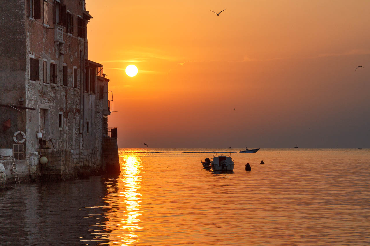 Sonne über Rovinj