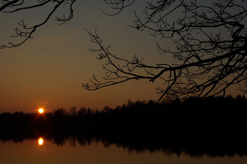 Sonne über und im Staffelsee III