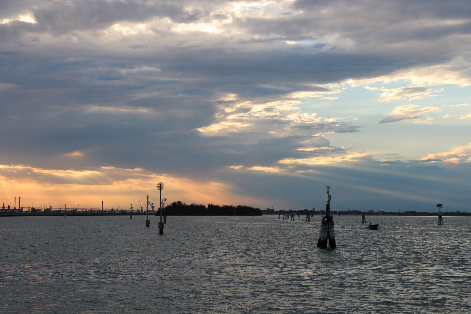 Sonne über Venedig