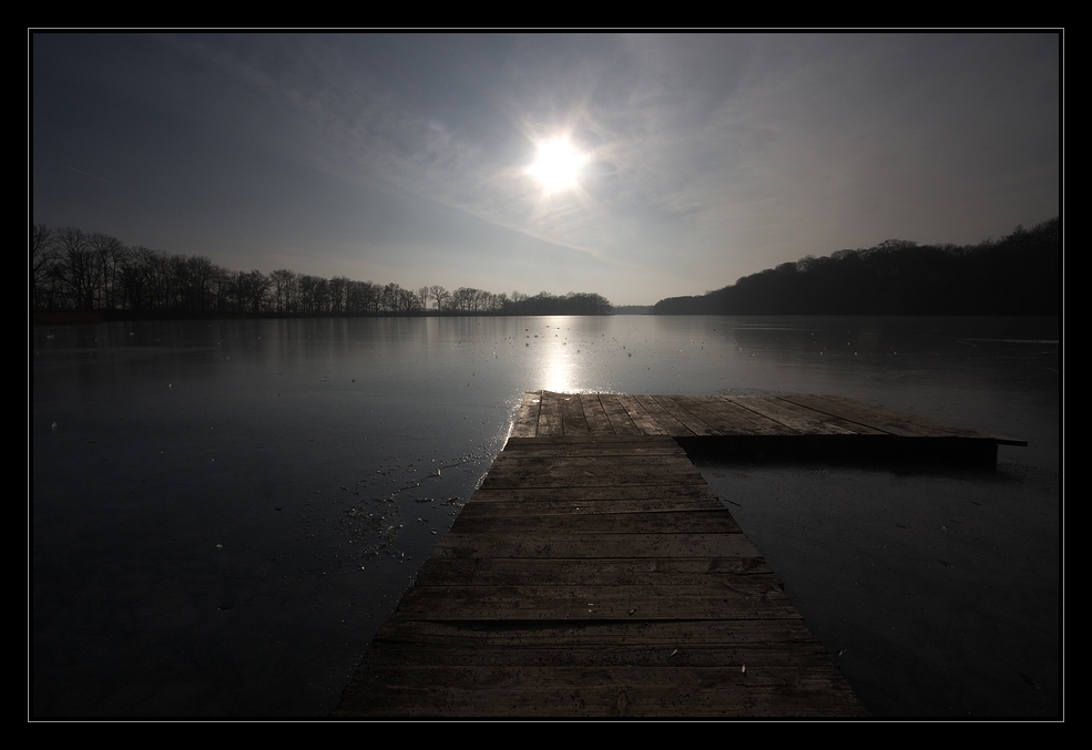 Sonne überm Eissee