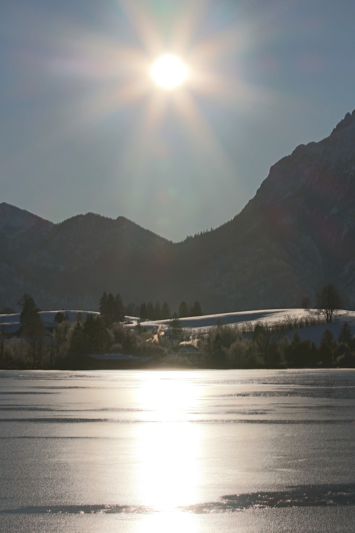 Sonne überm See