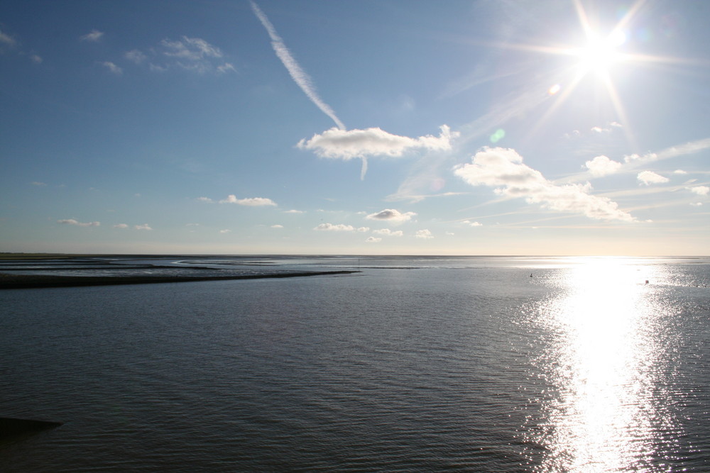 Sonne u.Meer am Eidersperrwerk