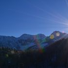 Sonne und Berge am Allatsee