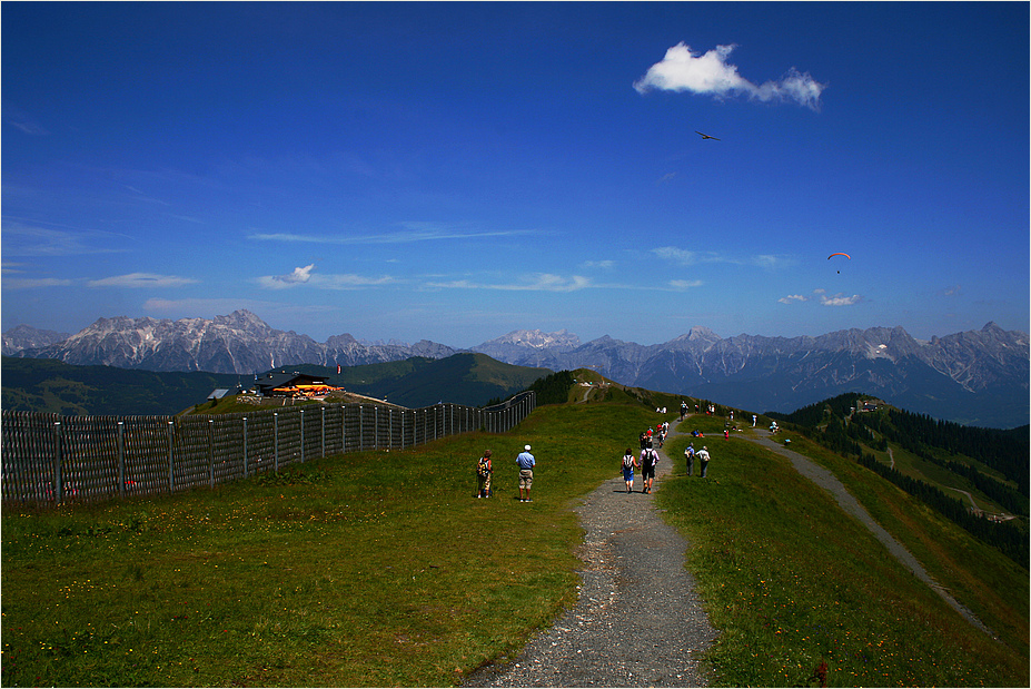 sonne und berge,