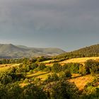 Sonne und dunkle Wolken 