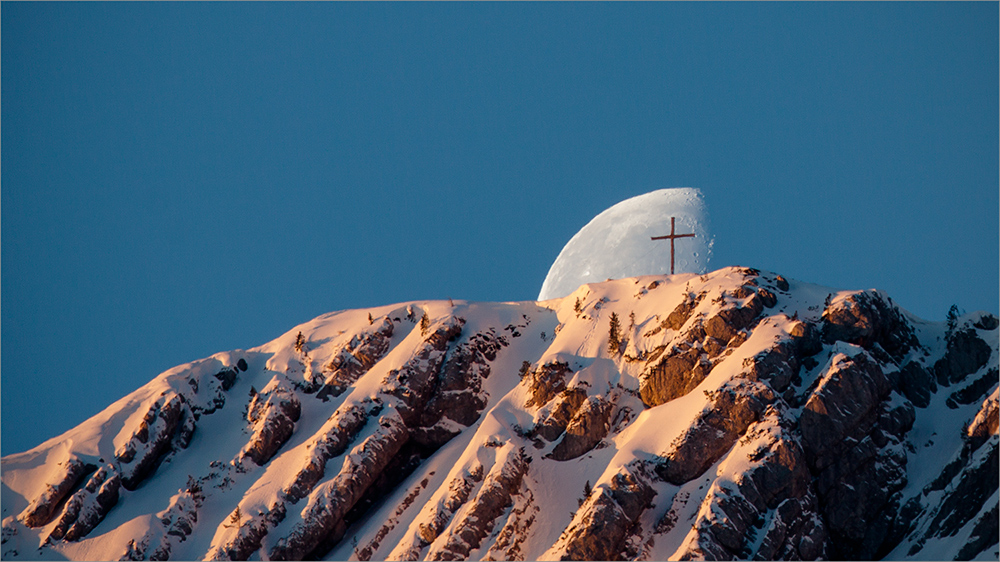 Sonne und Mond Foto & Bild | mondaufnahmen, himmel & universum, sonne