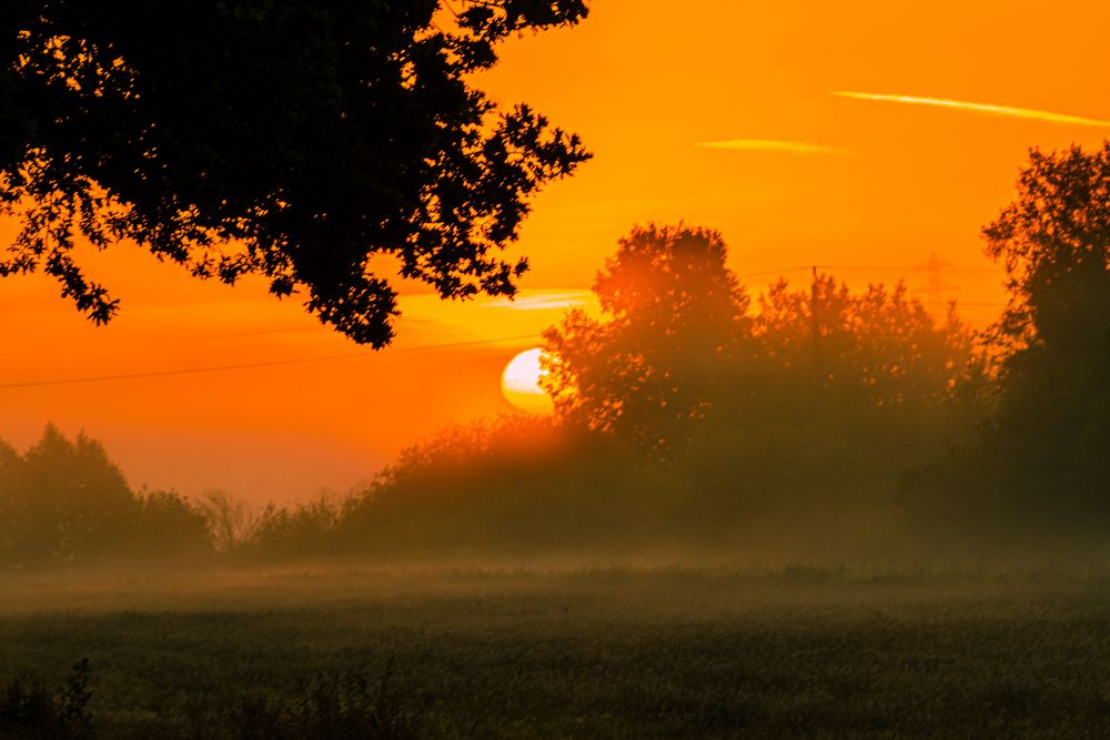  Sonne  und  Nebel Foto Bild sonnenaufg nge himmel 