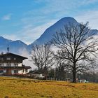 Sonne und Nebel über dem Inntal an der Einmündung des Zillertals