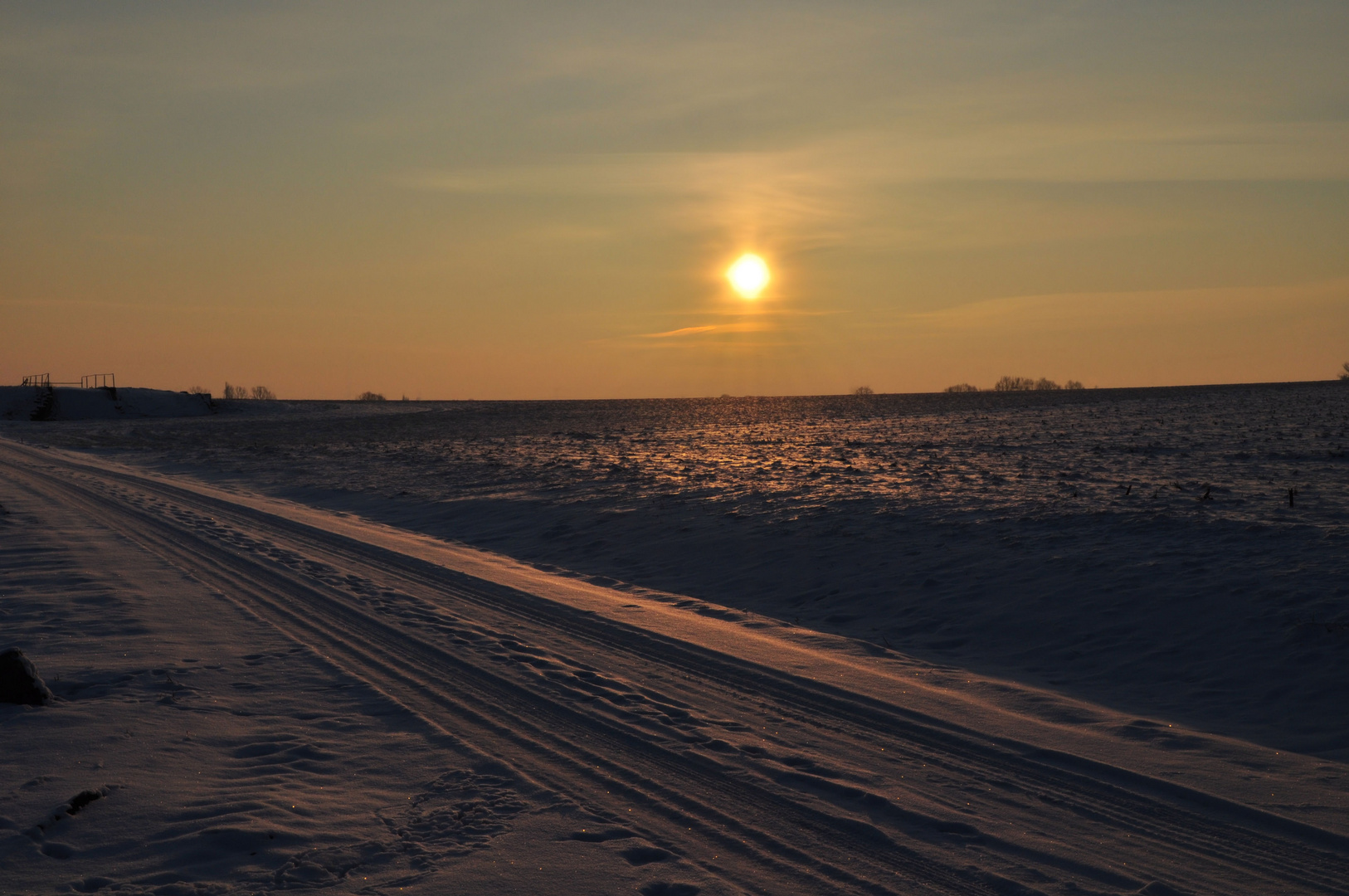 Sonne und Schnee