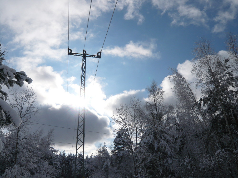 Sonne und Schnee