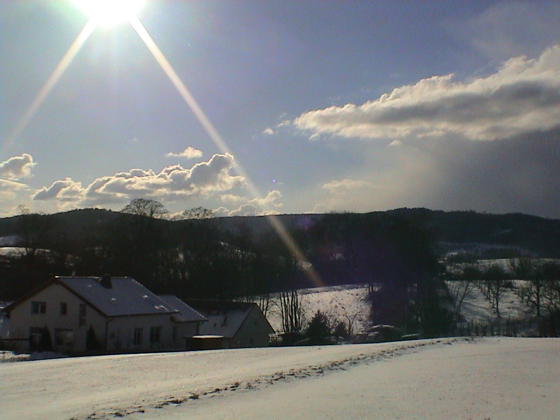 Sonne und Schnee