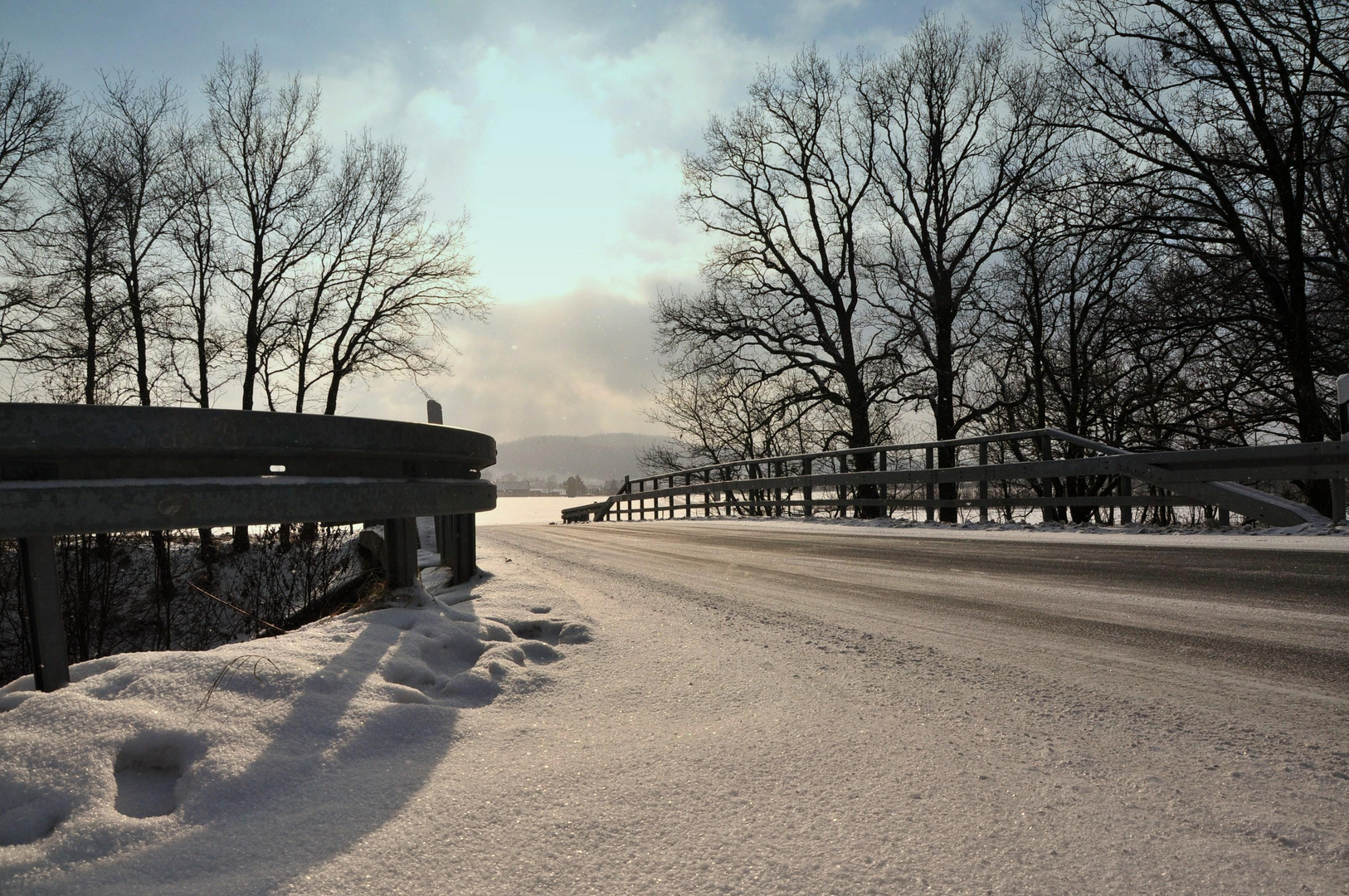 Sonne und Schnee