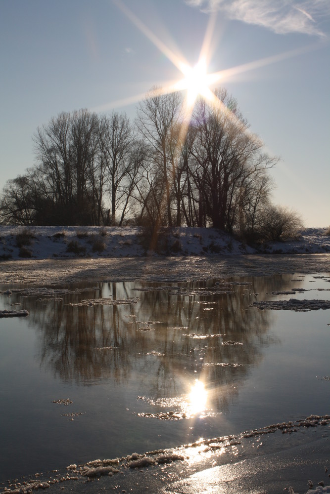 Sonne und Schnee