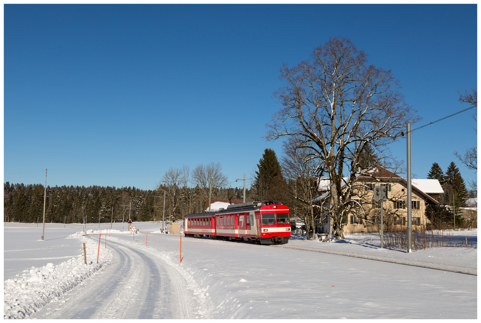 Sonne und Schnee