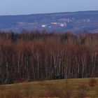 Sonne und stürmischer Wind am Morgen im mittleren Osterzgebirge..,