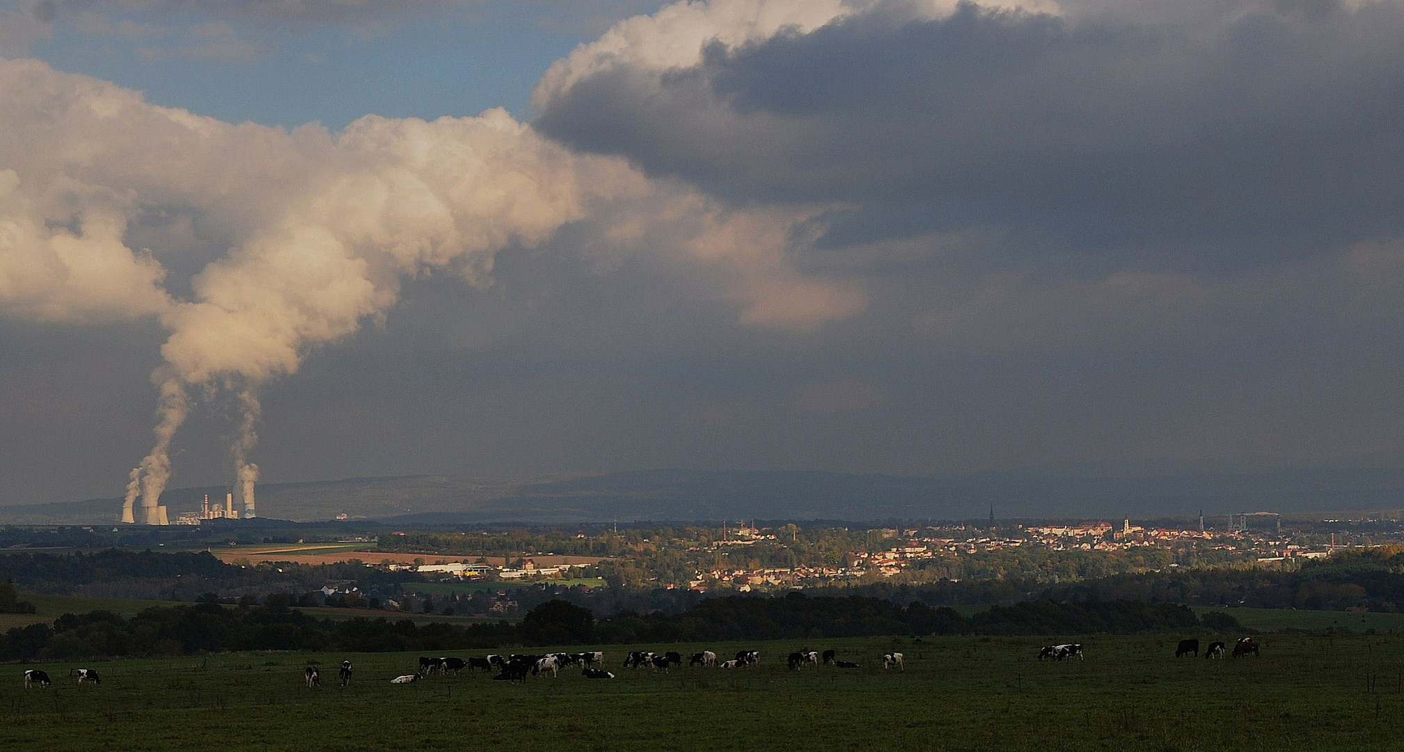 Sonne und Wolken