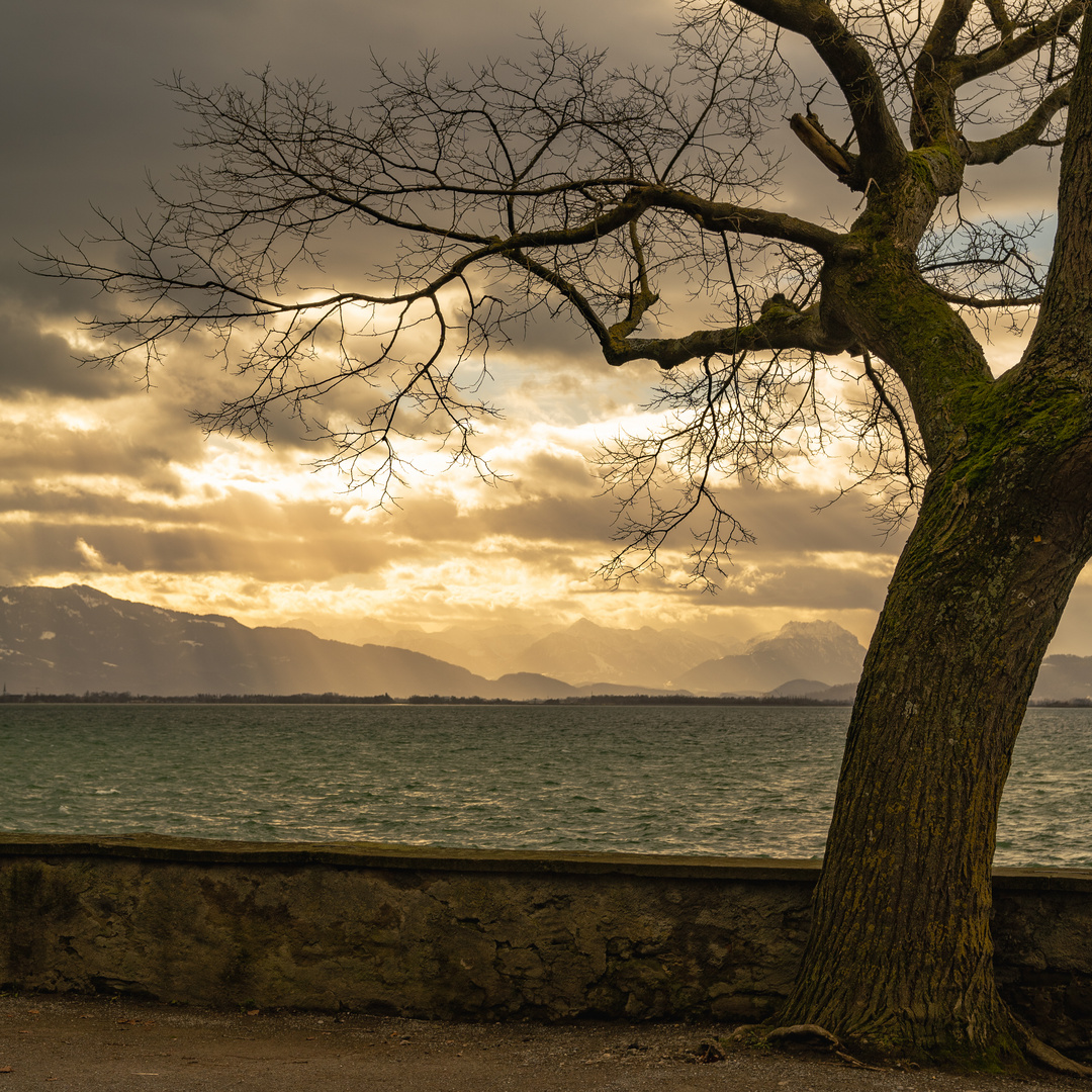 Sonne und Wolken