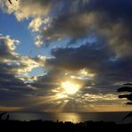 Sonne und Wolken - Blick von meiner Terasse