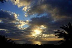 Sonne und Wolken - Blick von meiner Terasse