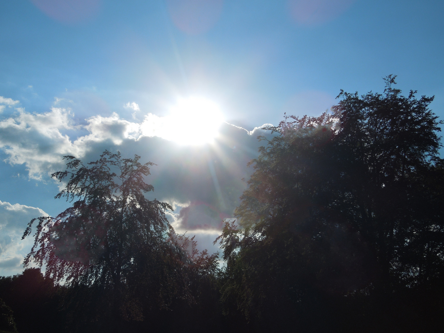 Sonne und Wolken