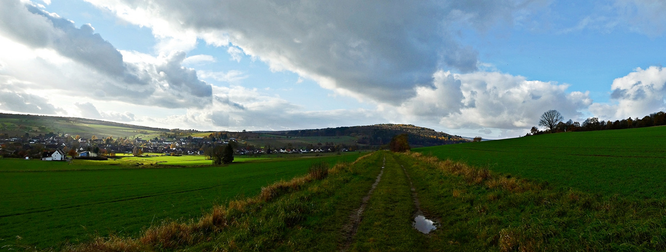 Sonne und Wolken ...