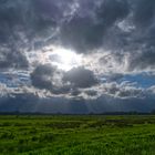 Sonne und Wolken über den Wümmewiesen