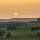 Sonne versinkt im Saharastaub