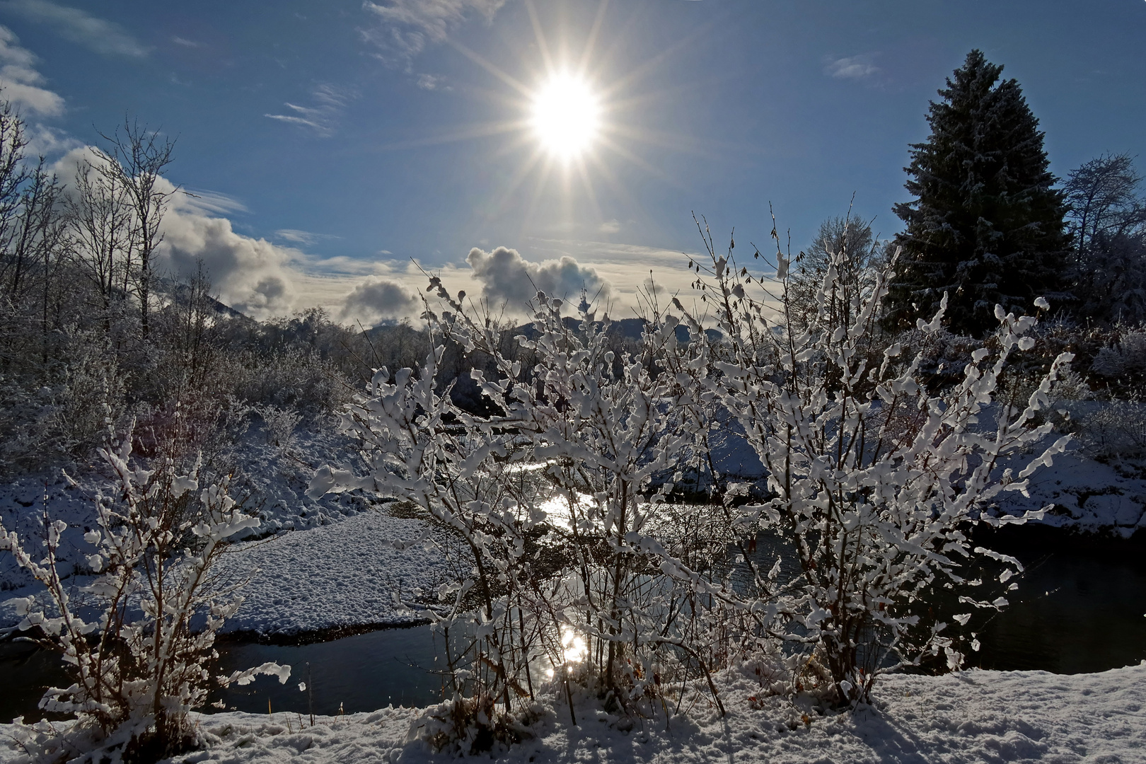 Sonne von oben und unten