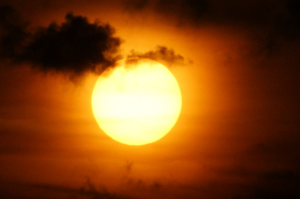 Sonne vor dem Untergang