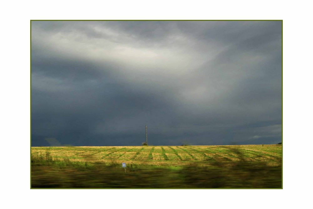 sonne vor gewitter