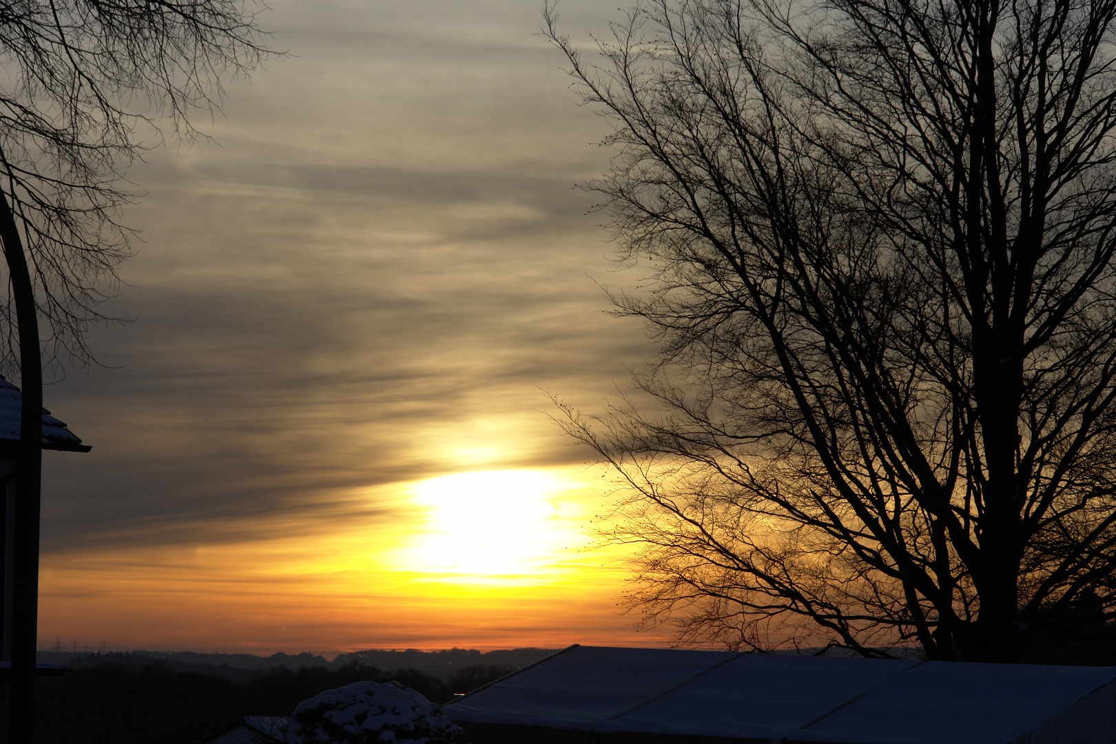 Sonne vorm Schlafengehen