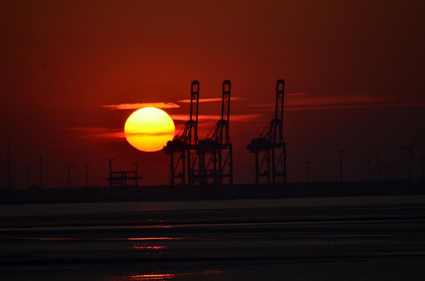 Sonne, Watt und Hafen