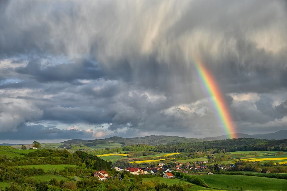 Sonne... Wolken... Schauer ... Regenbogen..