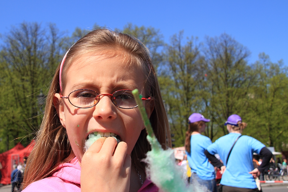 Sonne, Zuckerwatte und Wärme - was will Kind mehr (heute) ?