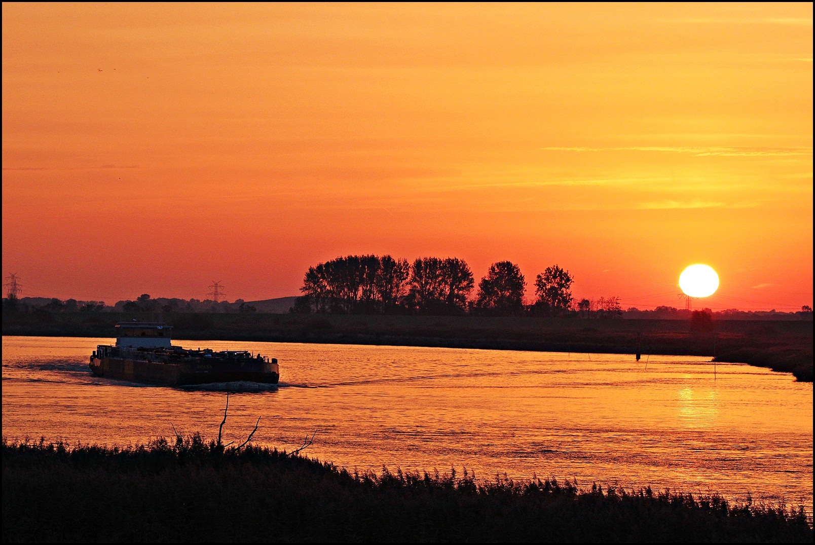 Sonneaufgang an der Ems